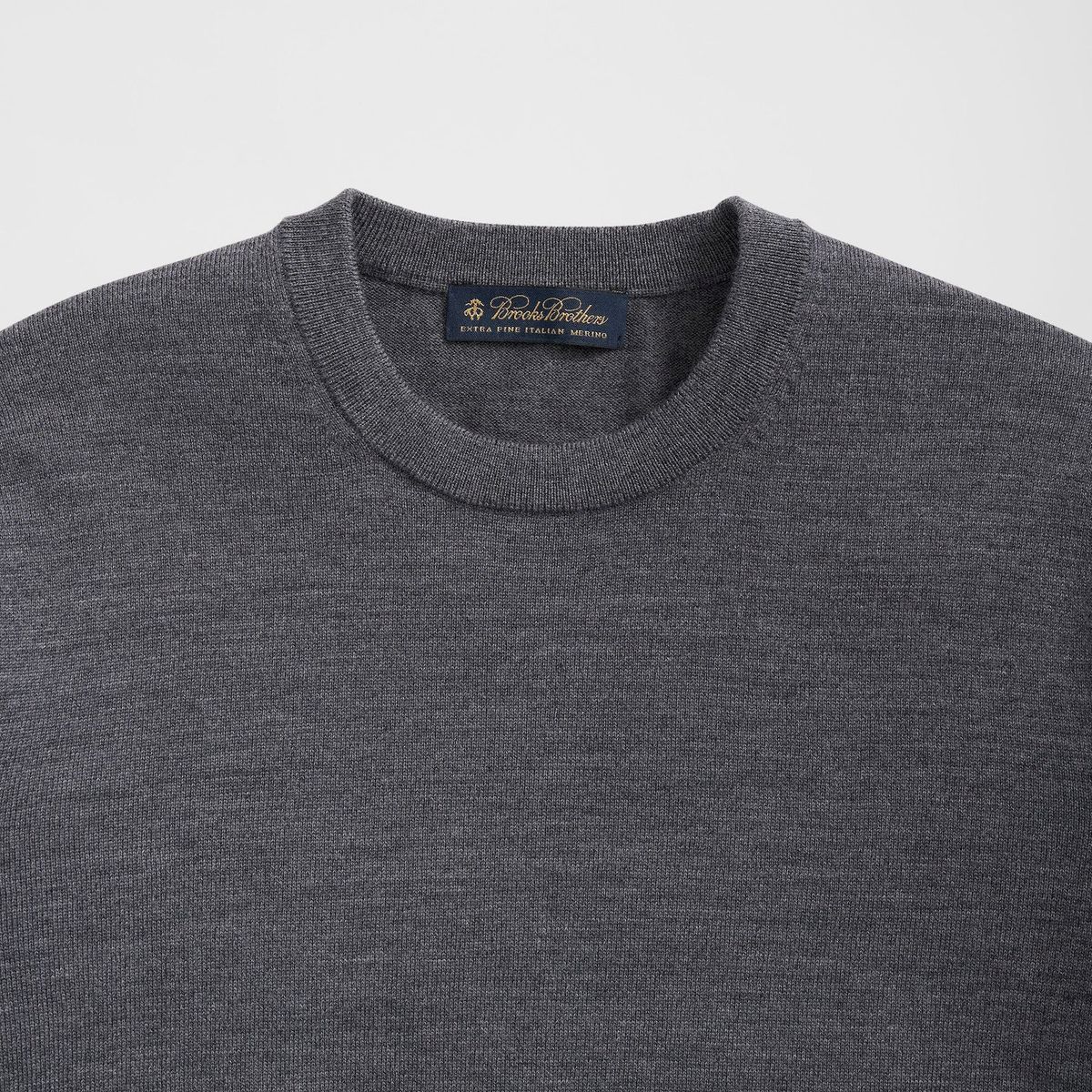 BROOKS BROTHERS - Sweater Hombre Ultimate Merino Wool Crewneck Gris Brooks Brothers