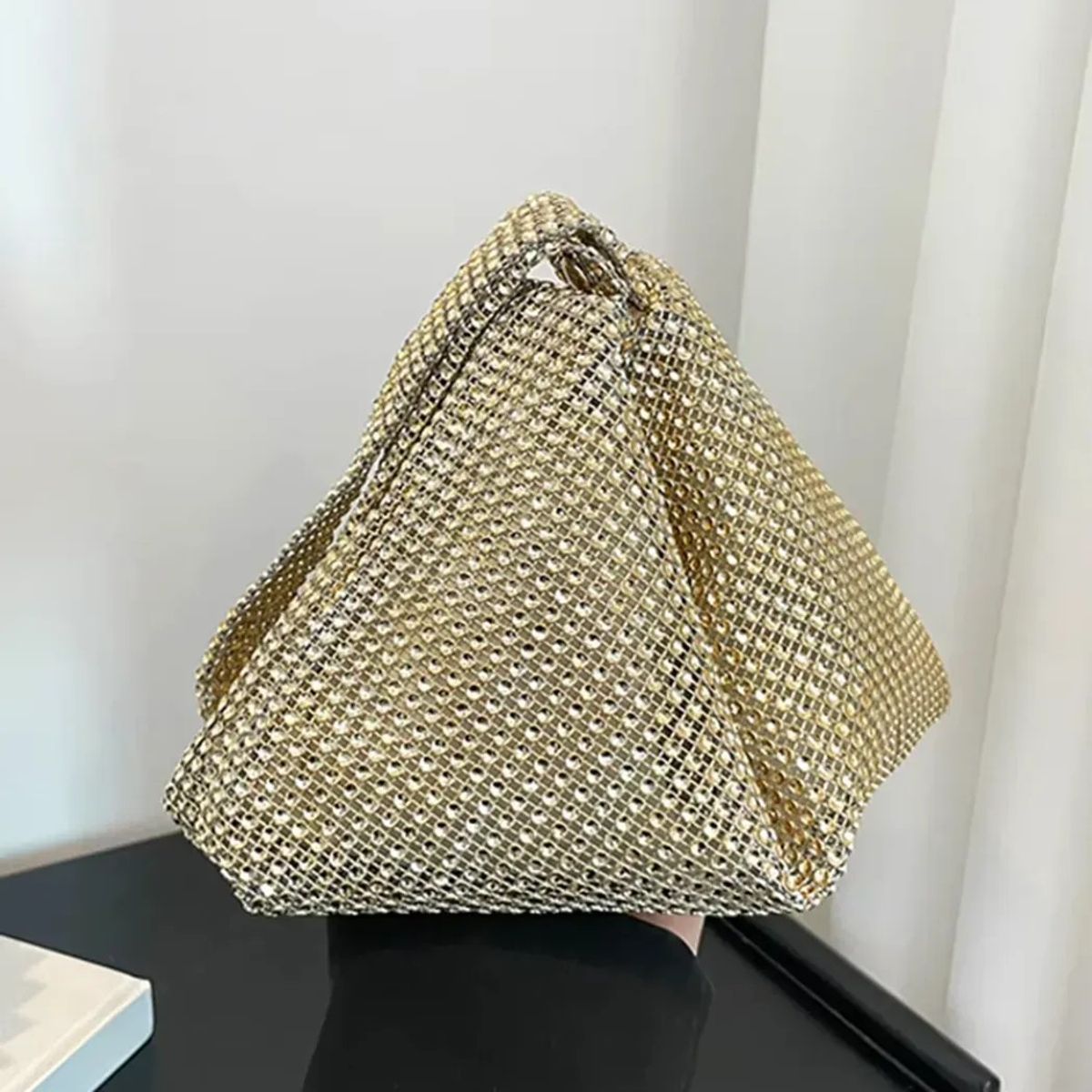 KUANGYE - Bolso Cartera De Fiesta Brillante Para Mujer Elegante