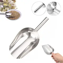 GENERICO - Poruña Grande Alimento Aluminio 1.2 Kilos Engrosado Pala