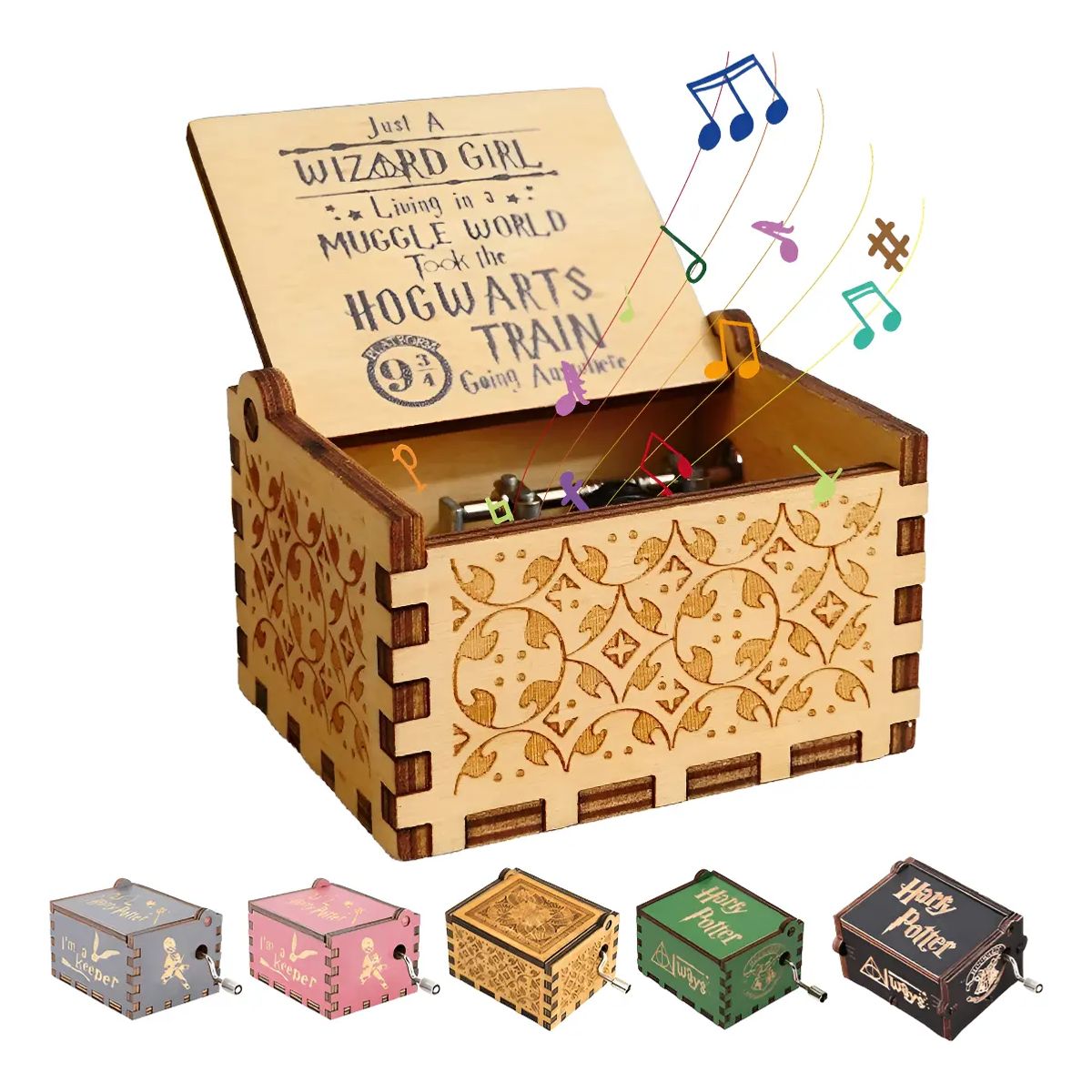 VERCI - Caja Musical Harry-potter Variedad Modelos madera