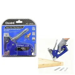 DANMI - Grapadora Corchetera Manual 3 En 1 + Corchetes