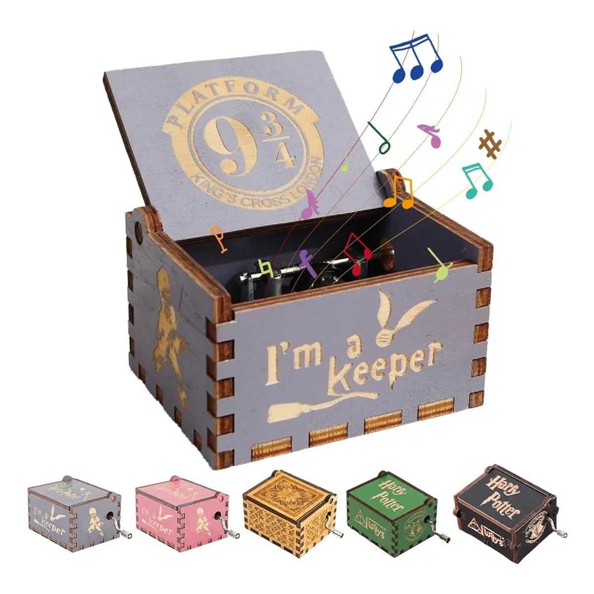 VERCI - Caja Musical Harry-potter Variedad Modelos gris