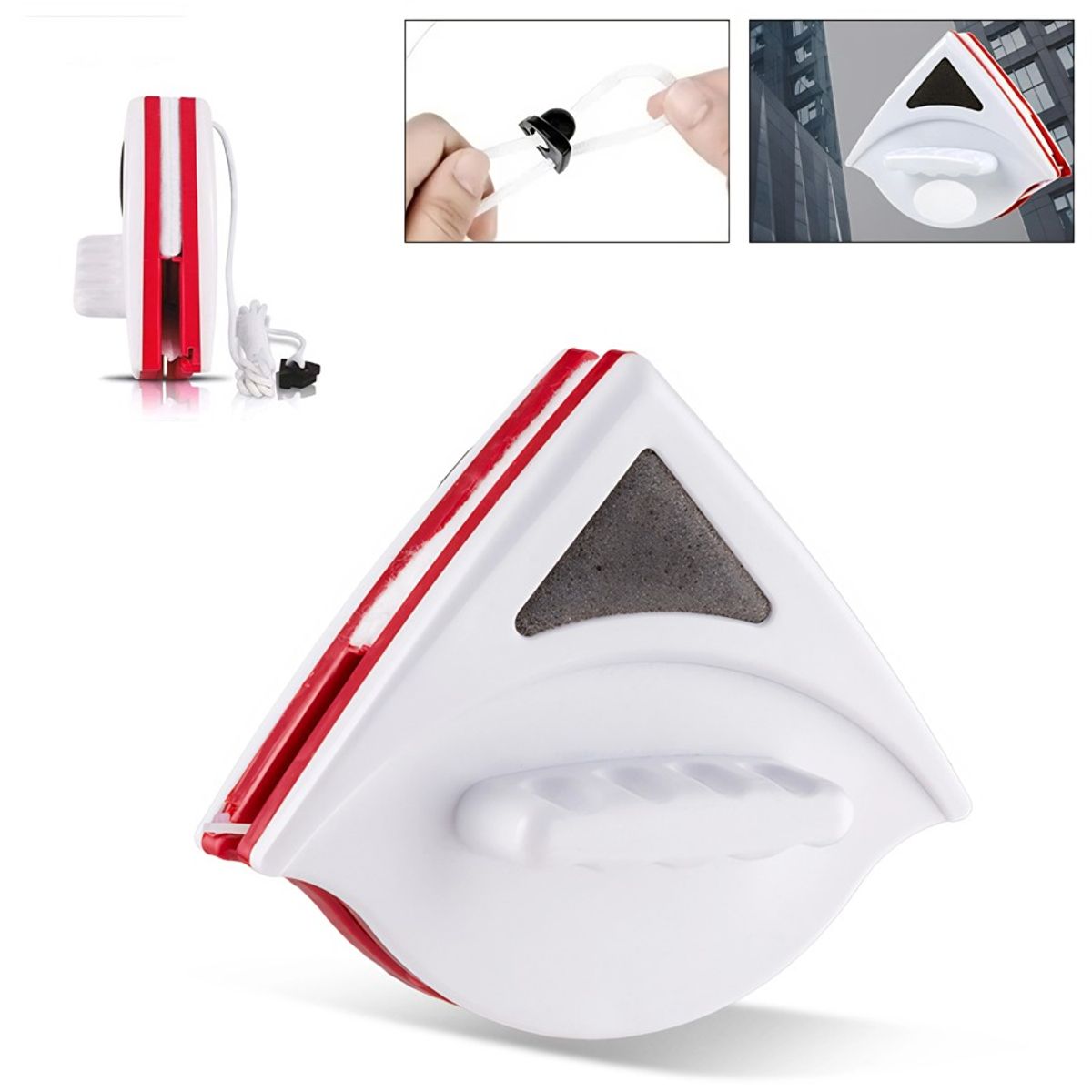 GENERICO - Limpia Vidrios Magnéticos Termopanel 15-24mm ABS Engrosado