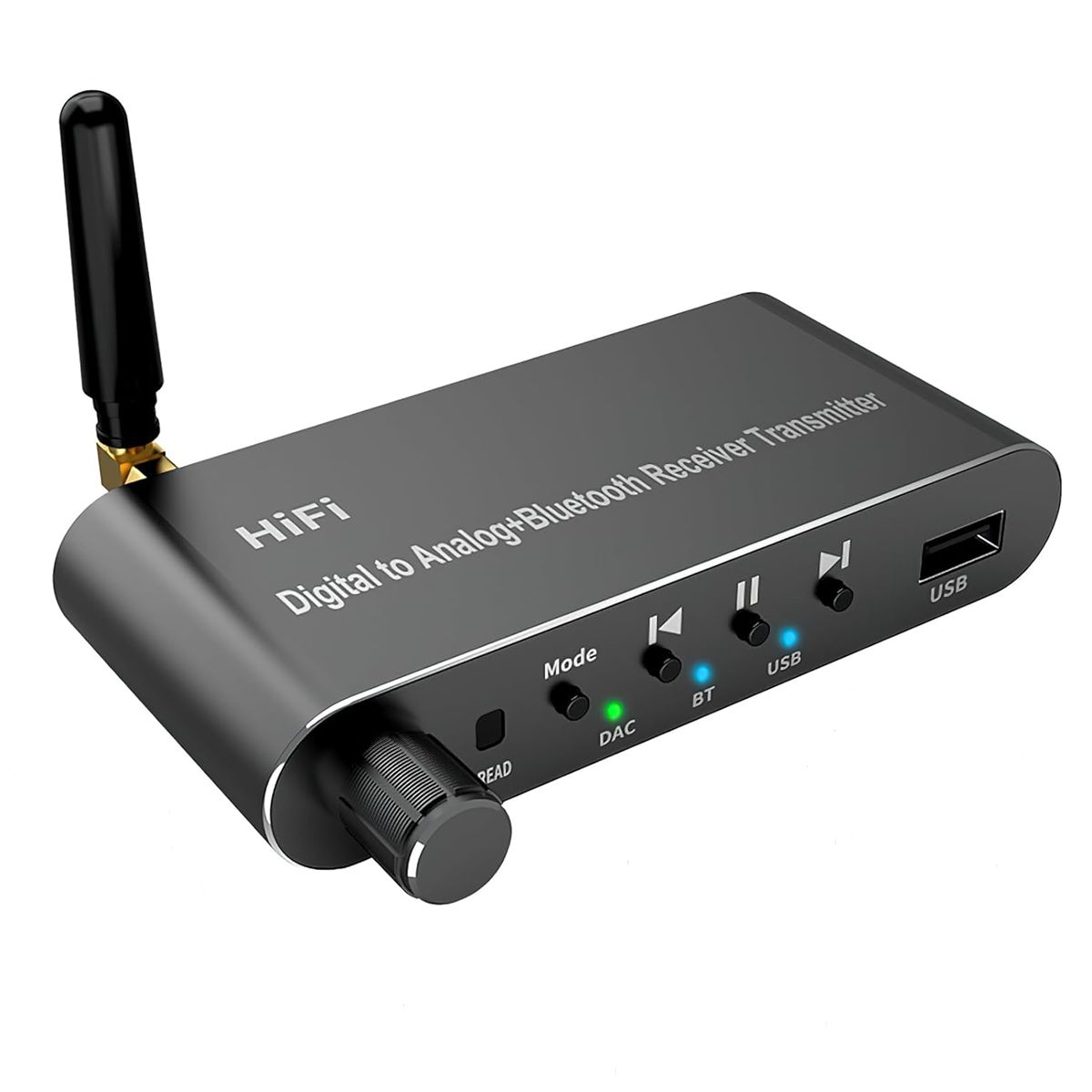 ASIAQUALITY - Transmisor Receptor Bluetooth 5.1 Hifi Audio Estéreo Aux Rca