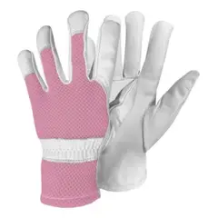 METALFER - Guante Cabritilla Malla Rosado Getpro Talla M
