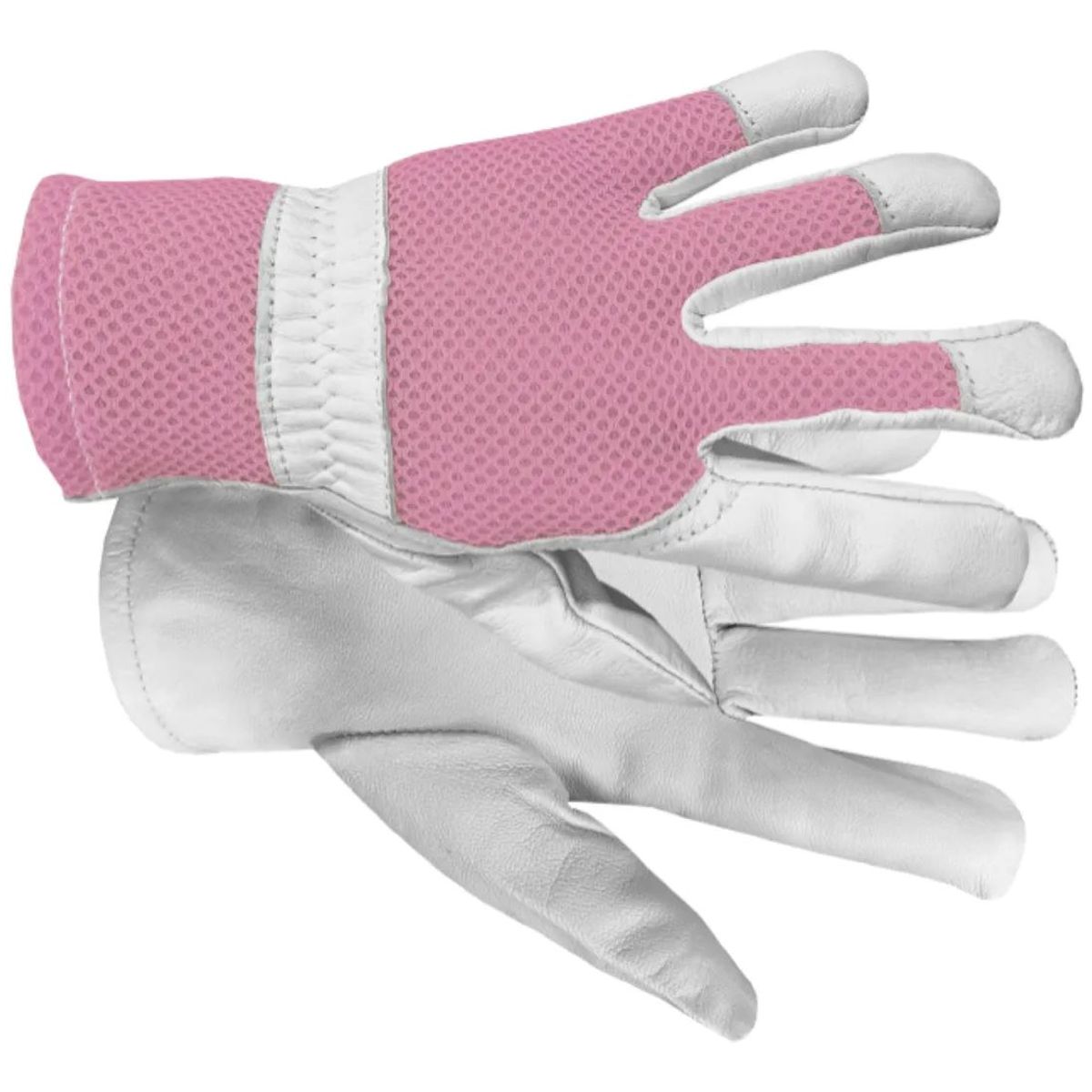 METALFER - Guante Cabritilla Malla Rosado Getpro Talla M