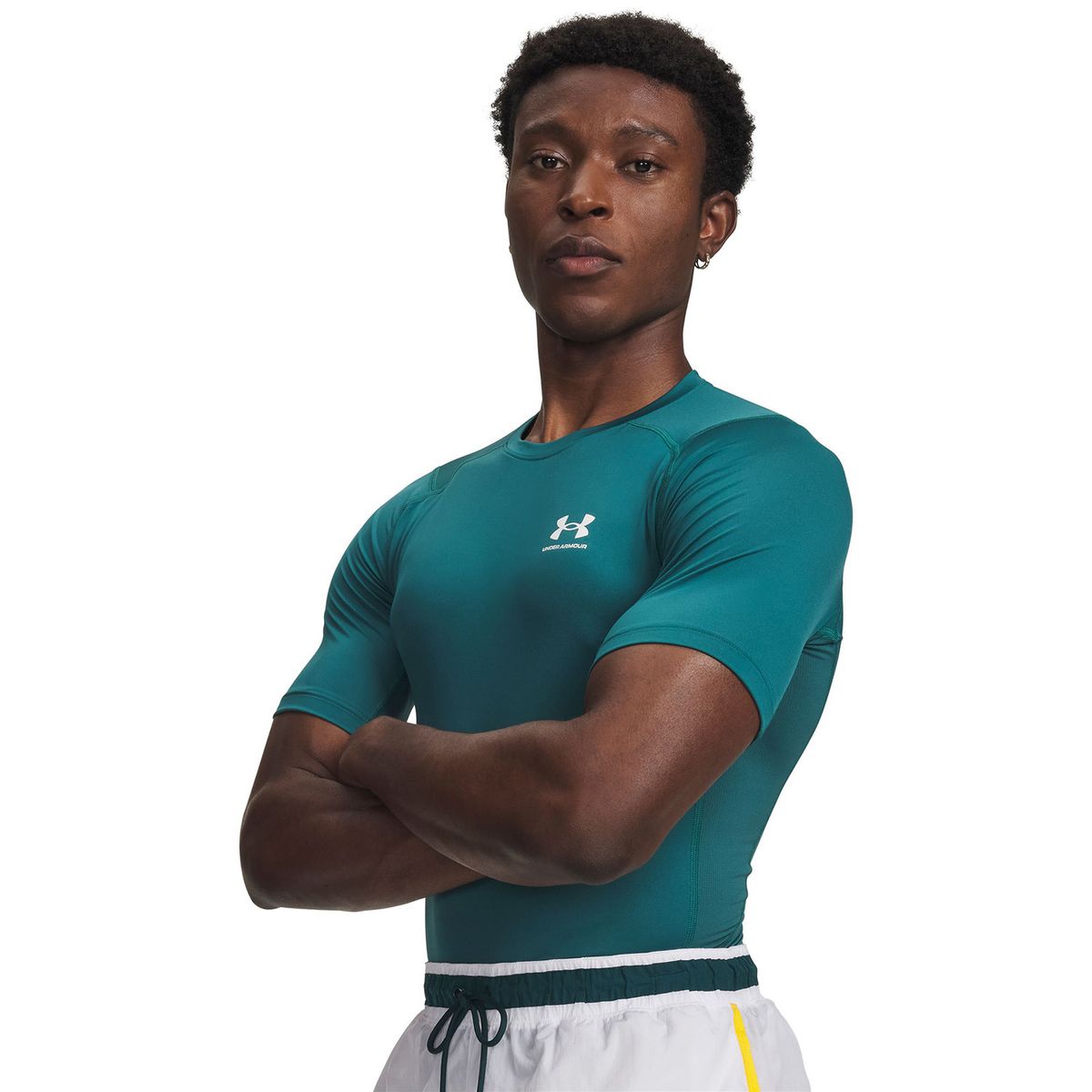UNDER ARMOUR - Primera Capa Superior Hombre Heatgear Superior Verde UNDER ARMOUR