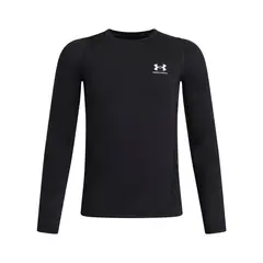 UNDER ARMOUR - Primera Capa Superior Niño Heatgear Armour Negro
