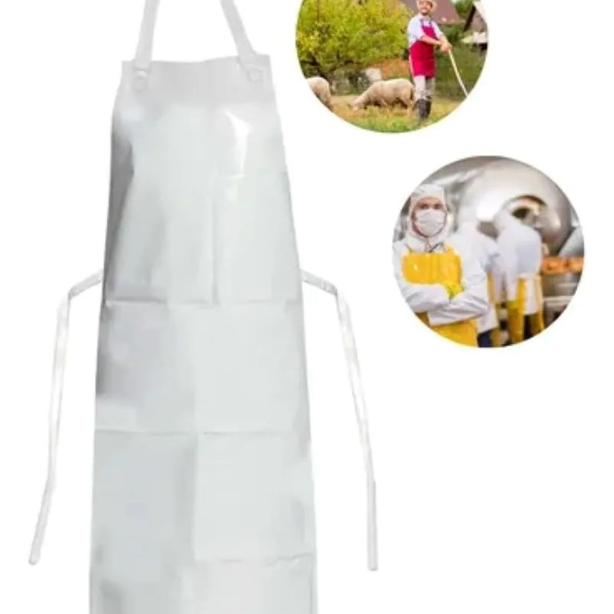 METALFER - Coleto Pechera Pvc Doble Faz Delantal  Protector