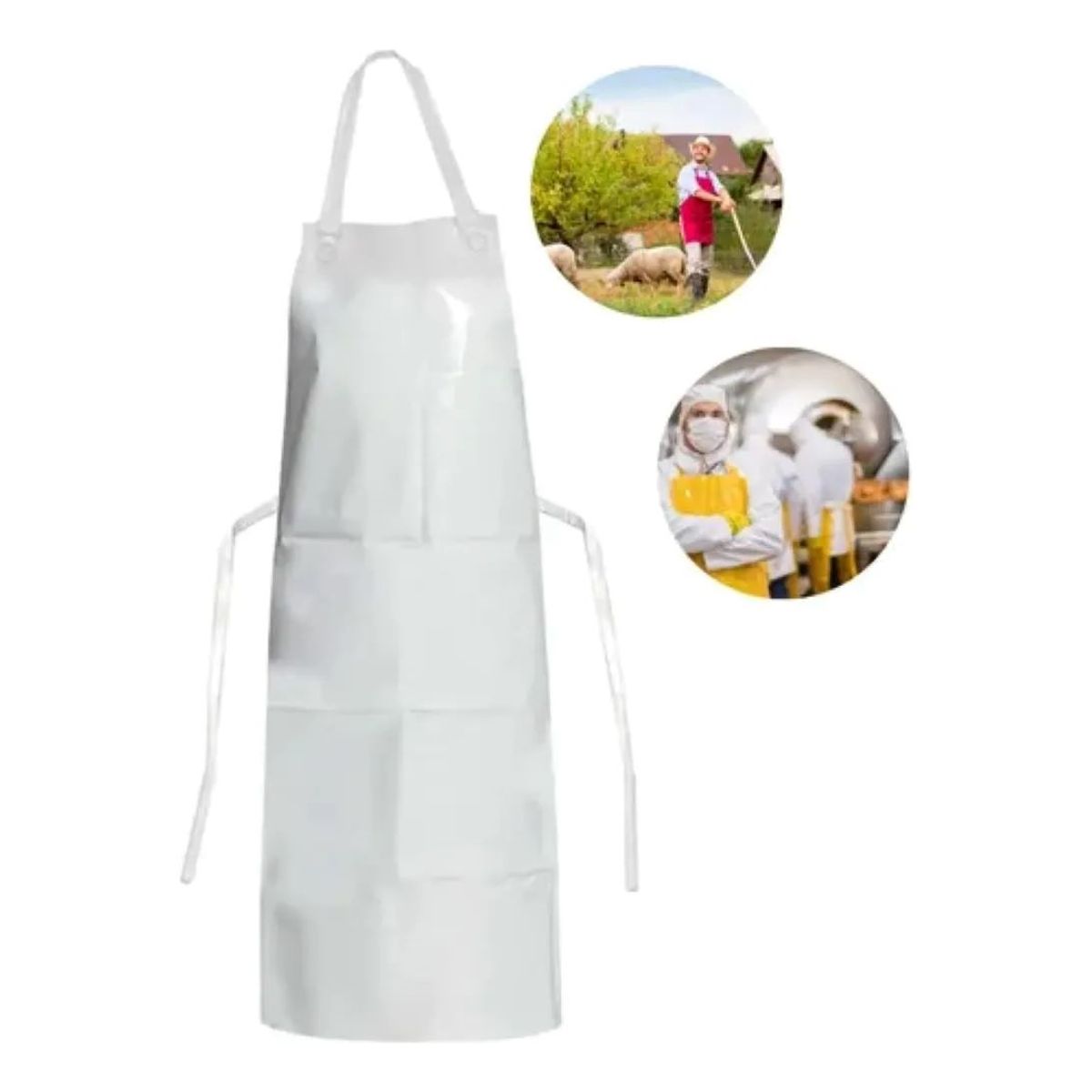 METALFER - Coleto Pechera Pvc Doble Faz Delantal  Protector