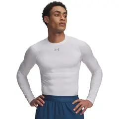 UNDER ARMOUR - Primera Capa Superior Hombre Hg Elite Comp Ls Blanco