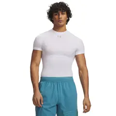 UNDER ARMOUR - Primera Capa Superior Hombre Hg Elite Comp Ss Blanco