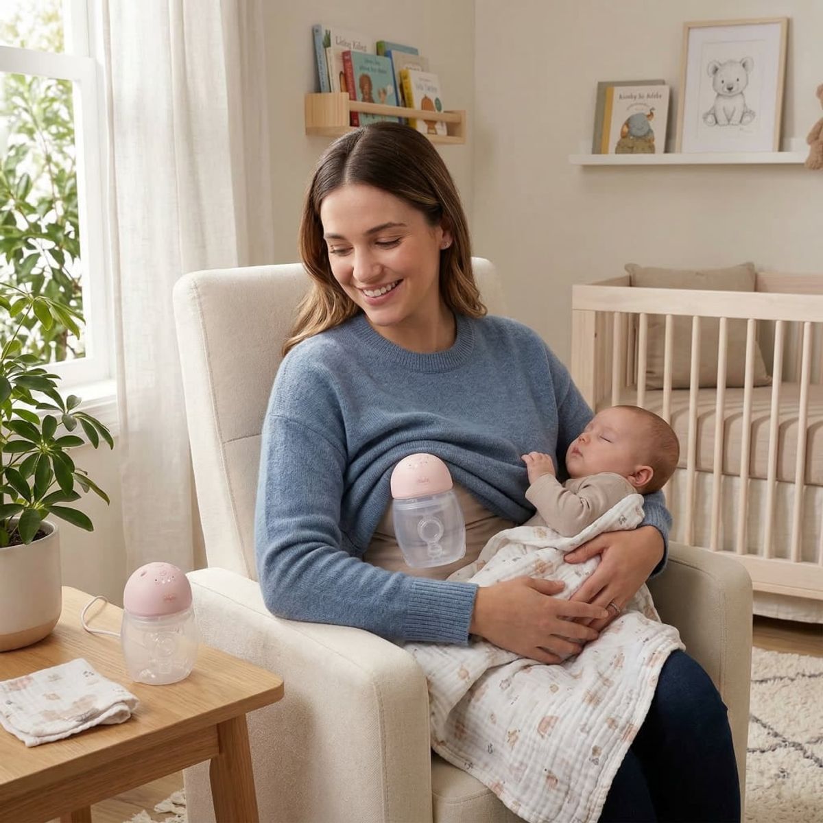 CHICCO - Extractor de Leche Eléctrico Doble Manos Libres CHICCO