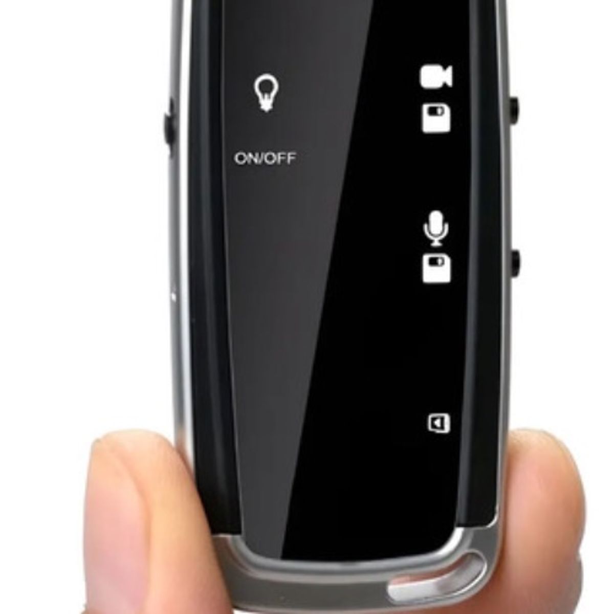 GENERICO - Grabador De Voz Digital Camara Portátil Mp3 Llavero Lcd Negro - 240135 240143