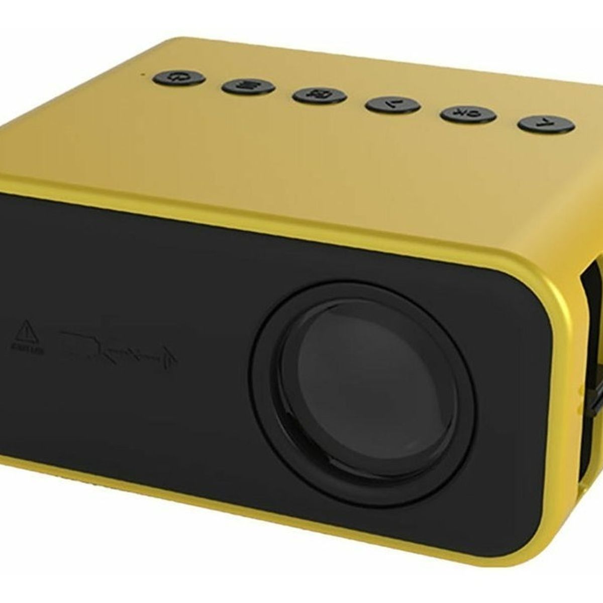 GENERICO - Proyector Mini Amarillo Yt500