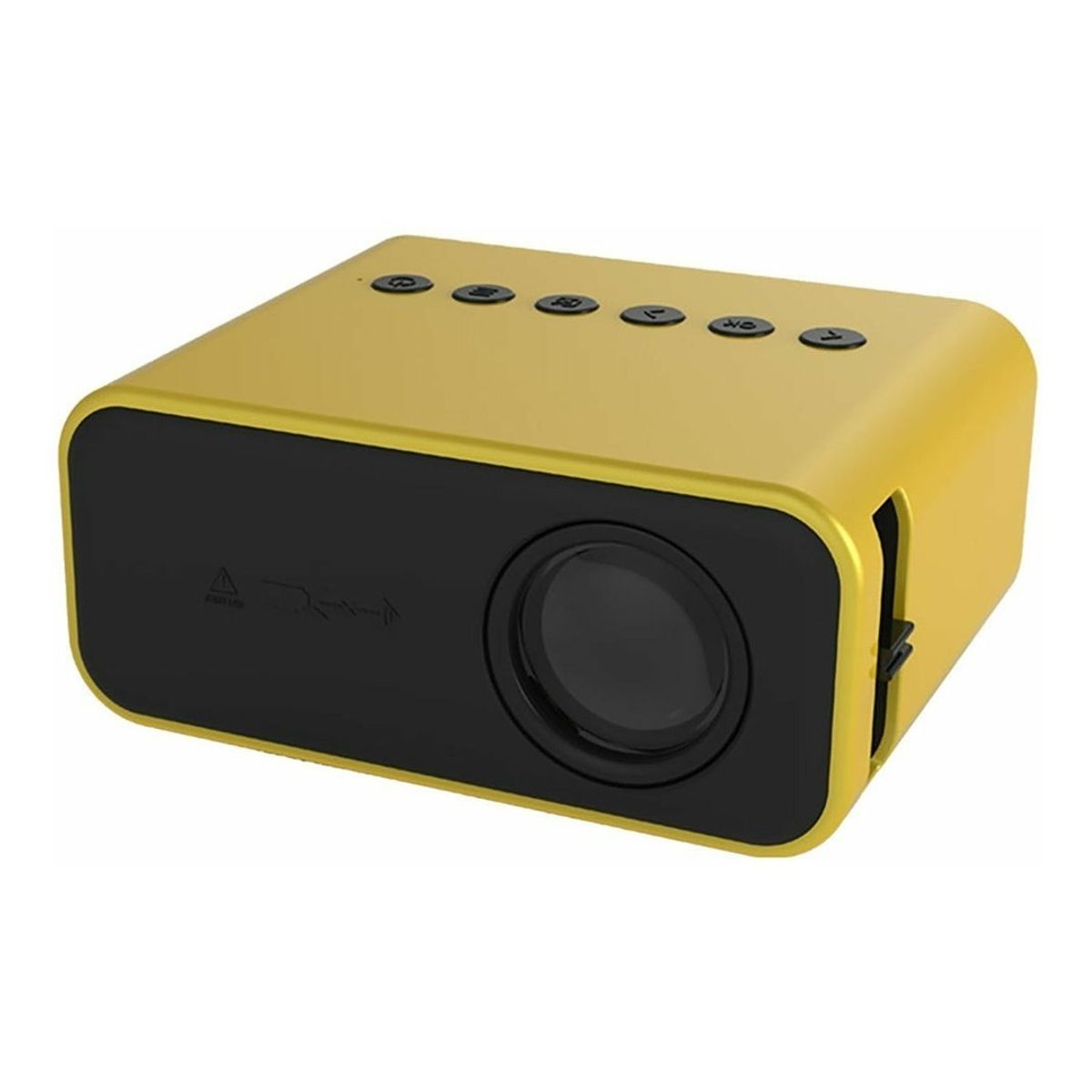 GENERICO - Proyector Mini Amarillo Yt500