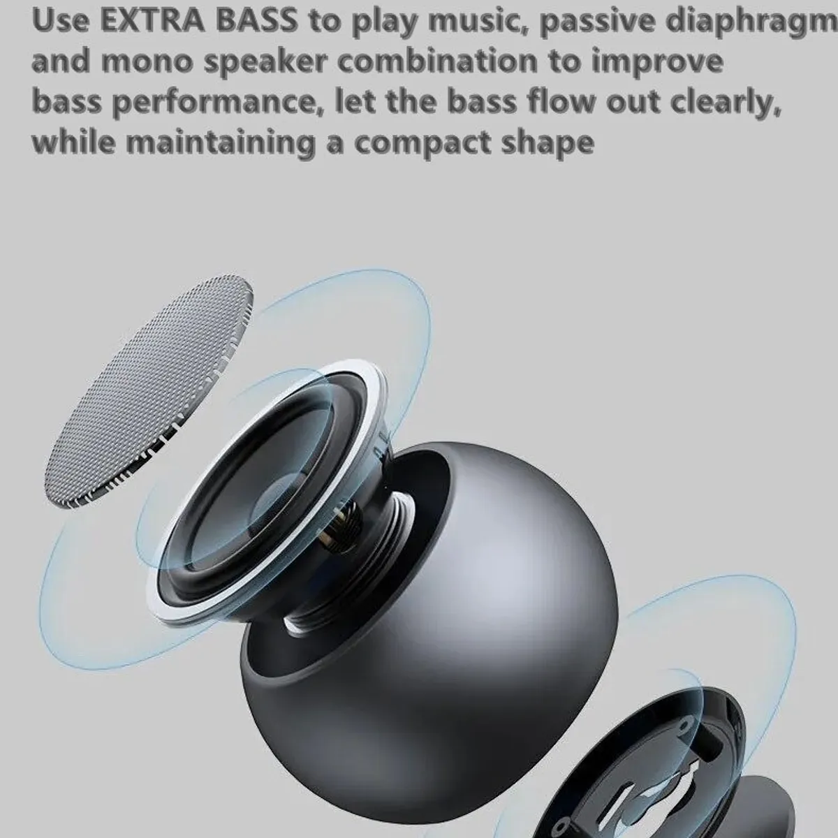 GENERICO - Mini Parlante Bluetooth Recargable Usb Portatil Speaker Color Negro - 240123