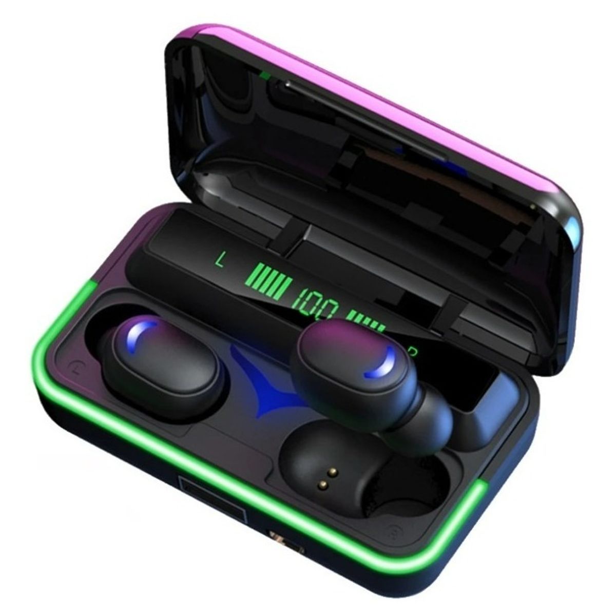 GENERICO - Audífonos In-ear Inalámbricos E10 Buds Gamer Bluetooth 5.1 Color Negro - 240141 Luz Negro - 240141