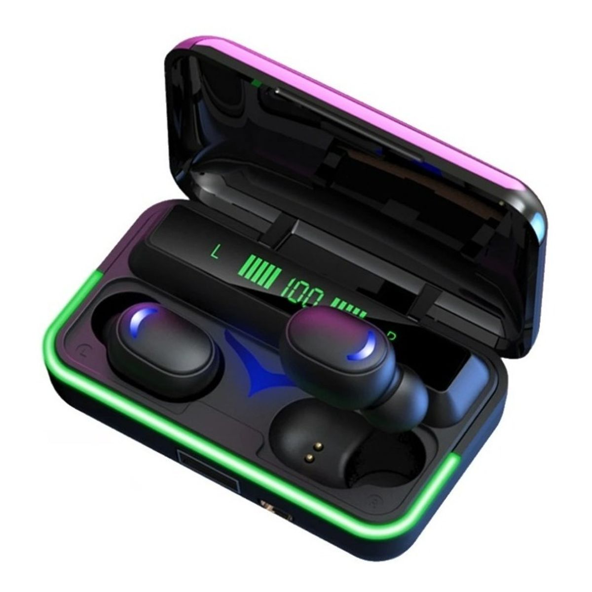 GENERICO - Audífonos In-ear Inalámbricos E10 Buds Gamer Bluetooth 5.1 Color Negro - 240141 Luz Negro - 240141