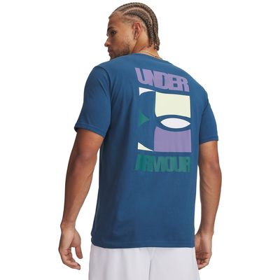 Imagen 2 del producto Polera M/C Hombre M Block Logo Ss Azul