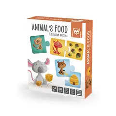 EUREKAKIDS - Comida de Animales Puzzle Montessori Eureka Kids
