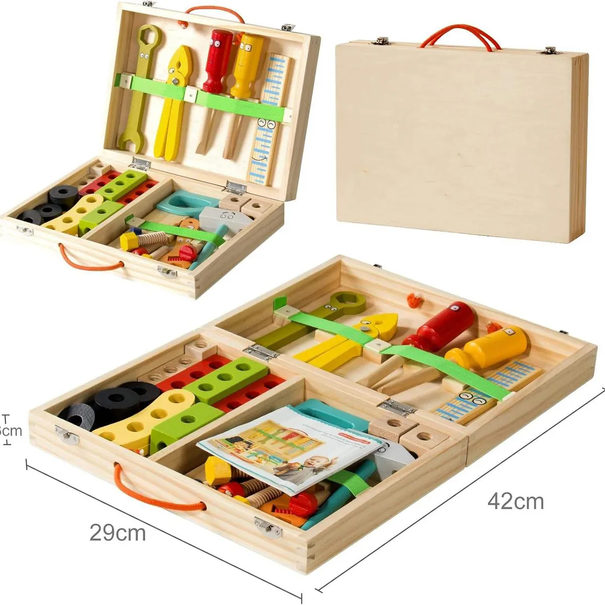 GENERICO - Set De Herramientas Madera Niños Juguete Montessori Didáctico Construcción