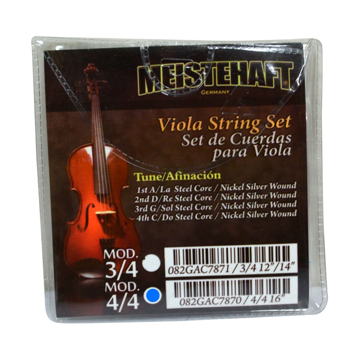 MEISTEHAFT - SET 4 CUERDAS DE VIOLA 4/4 MEISTEHAFT