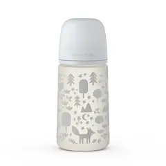 SUAVINEX - MAMADERA DE FLUJO MEDIO PRINTS CON TETINA FISIOLÓGICA SX PRO 270ML FOX GRIS