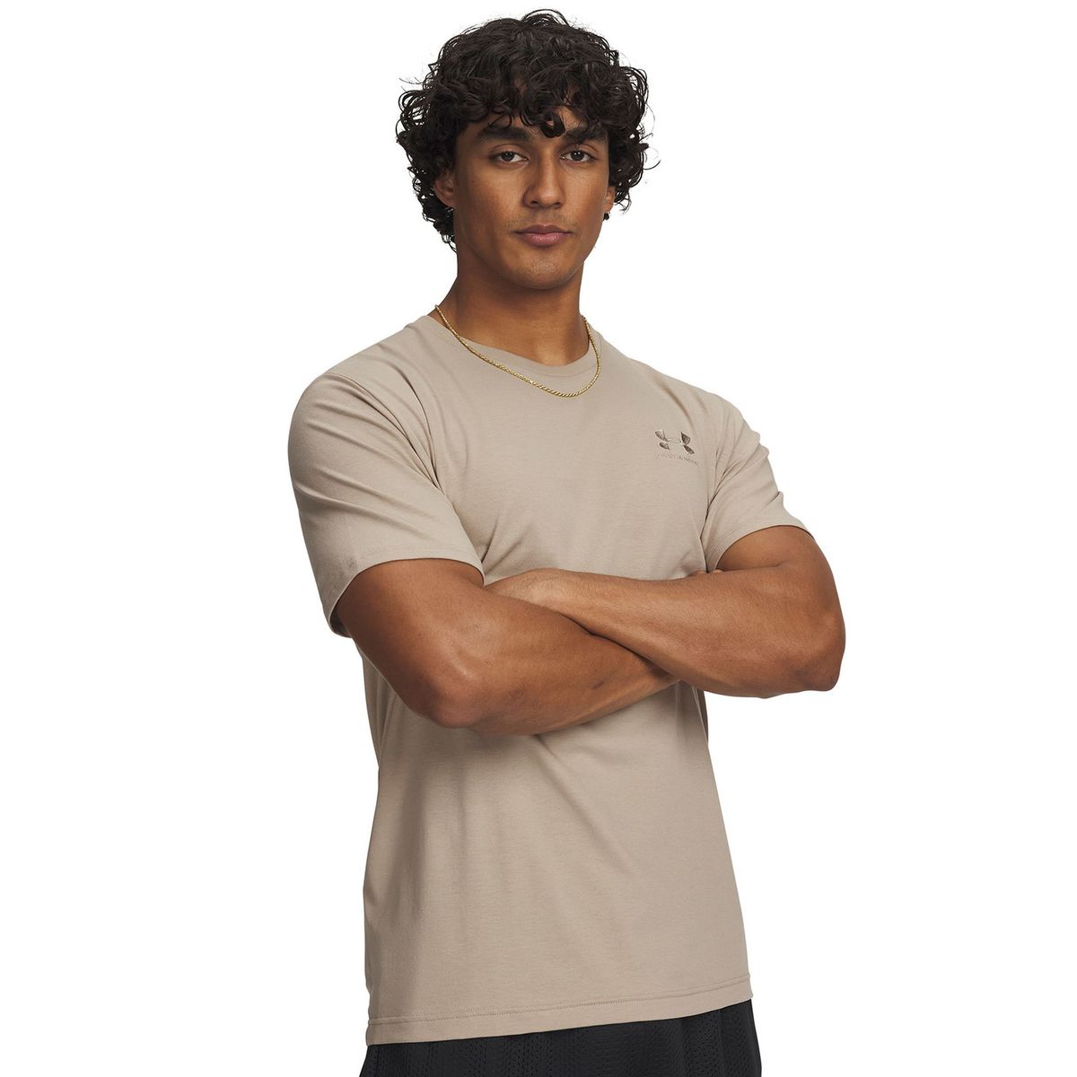 UNDER ARMOUR - Polera M/C Hombre Icon Café UNDER ARMOUR