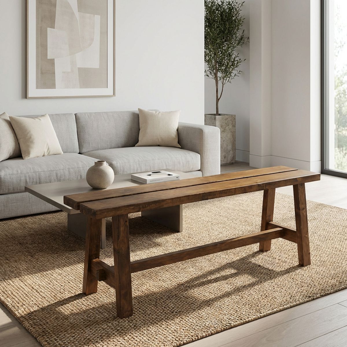 STANDARD - Banqueta para sentarse de madera Duran