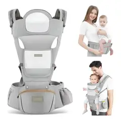 EVERSO - Mochila Portabebés Ergonómica Asiento Multifuncional 6 En 1