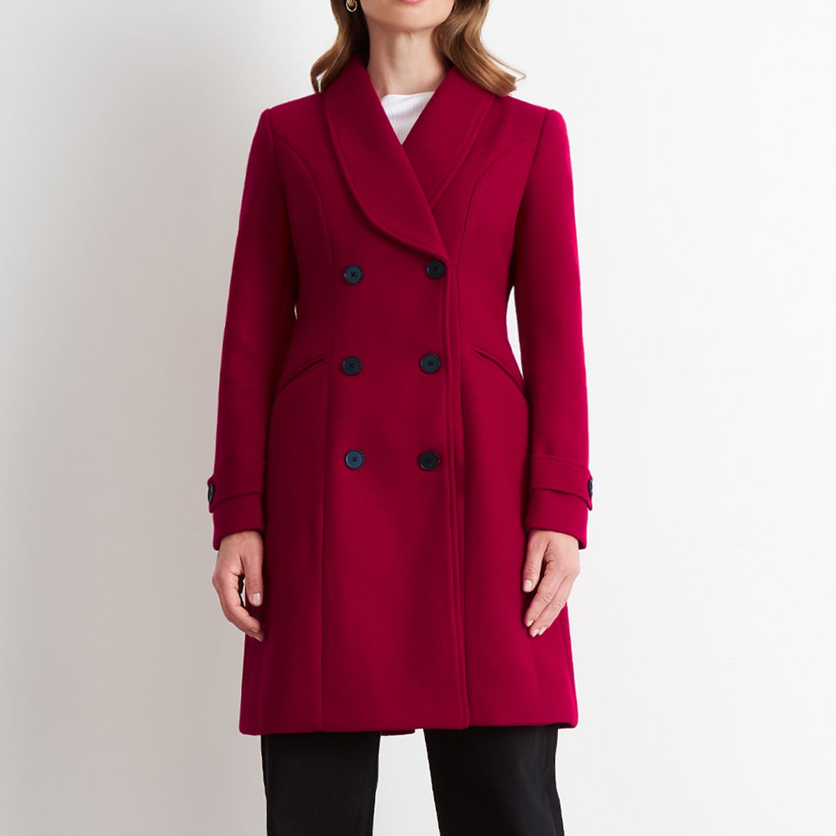 NICOPOLY - Abrigo Solapa Redonda Rojo Nicopoly