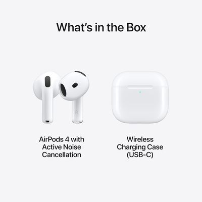 Imagen 2 del producto AirPods 4 con Cancelación Activa de Ruido Blanco