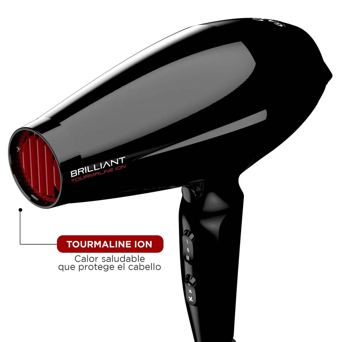 GAMA - Secador Brilliant Gama Tourmaline Ion 240V