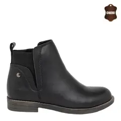ALQUIMIA - Botin de Cuero Mujer Negro Doret