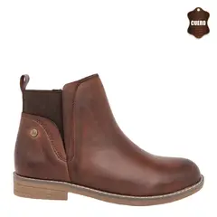 ALQUIMIA - Botin de Cuero Doret Café