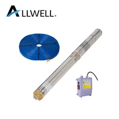 ALLWELL - BOMBA SUMERGIBLE POZO 3" 0.5 HP H+ 3SDM2/15-0.37