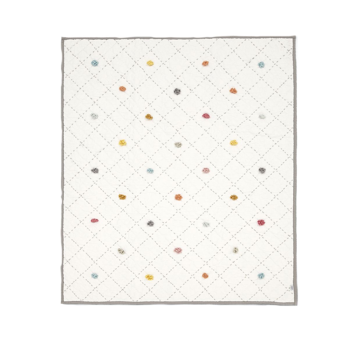 BBPRO - COBERTOR POMPOM 100X120 CM