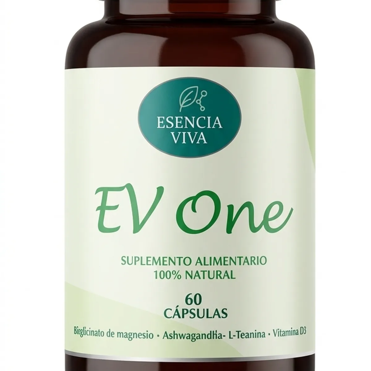 GENERICO - Ev One  Magnesio + ashwagandha + L-Teanina + B6 Estres, Bienestar y Equilibrio Esencia Viva
