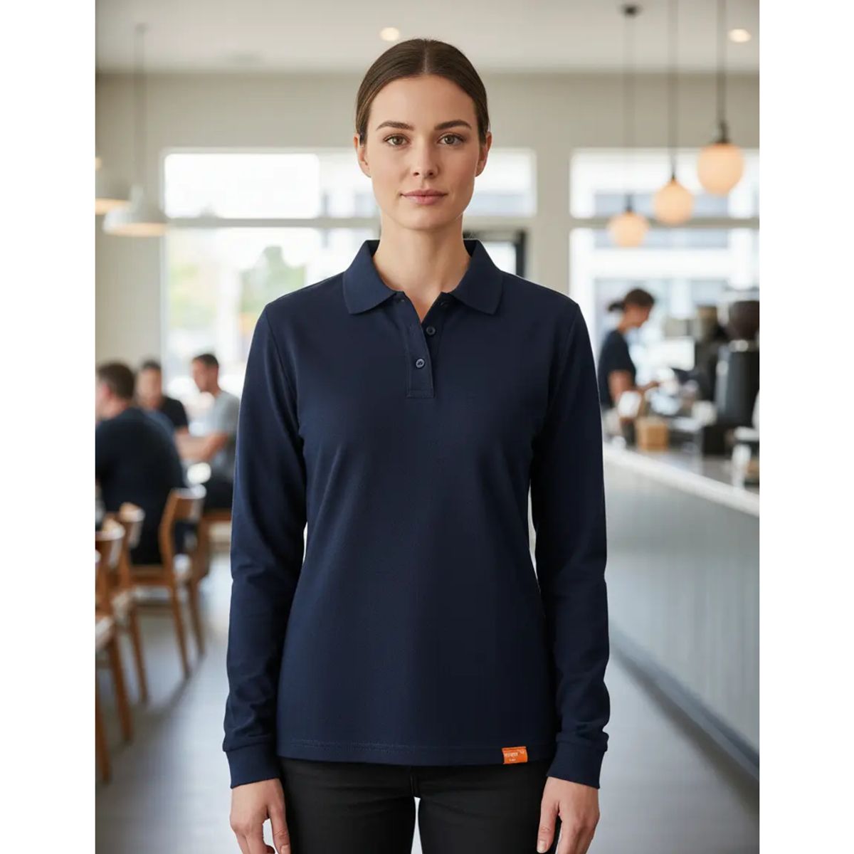 T-WORLD - Polera Pique Mujer Manga Larga