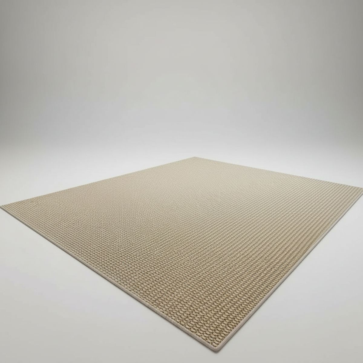 GENERICO - ALFOMBRA  BEIGE MINIMALISTA TEXTURA RELIEVE GEOMÉTRICO 160X200 WM
