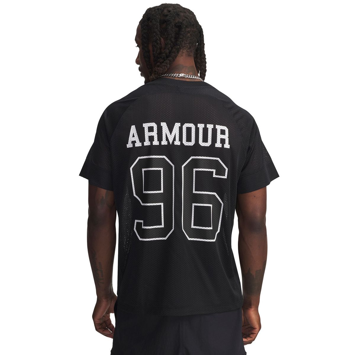 UNDER ARMOUR - Polera M/C Hombre Mesh Jersey Negro UNDER ARMOUR