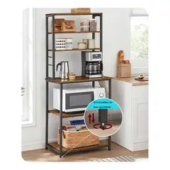 EVERSO - Estante Cocina Organizador Microondas 6 Niveles 40x60x167cm