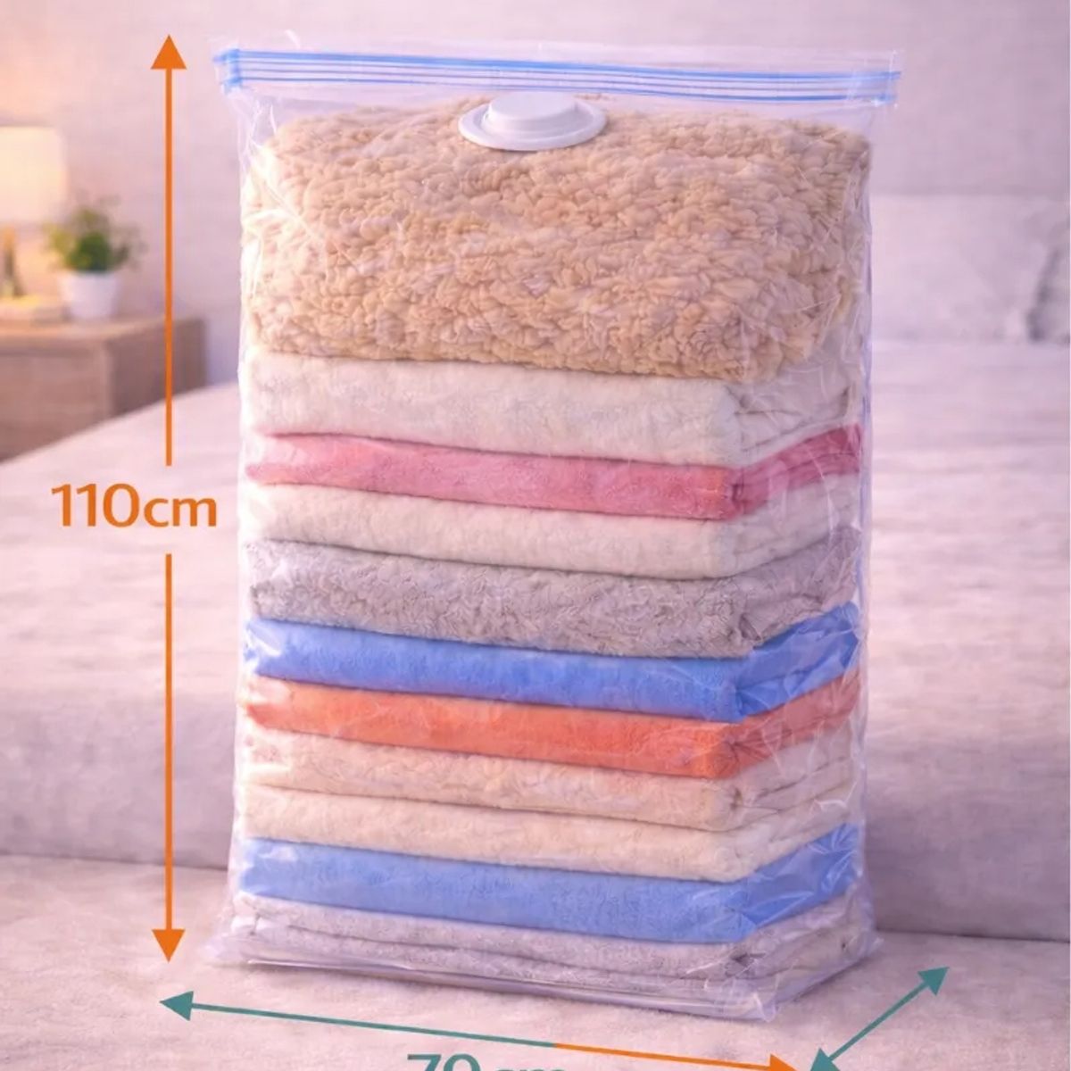 GENERICO - Bolsa Vacio Ropa 70x110 Ahorra Espacio Closet Hogar Viaje