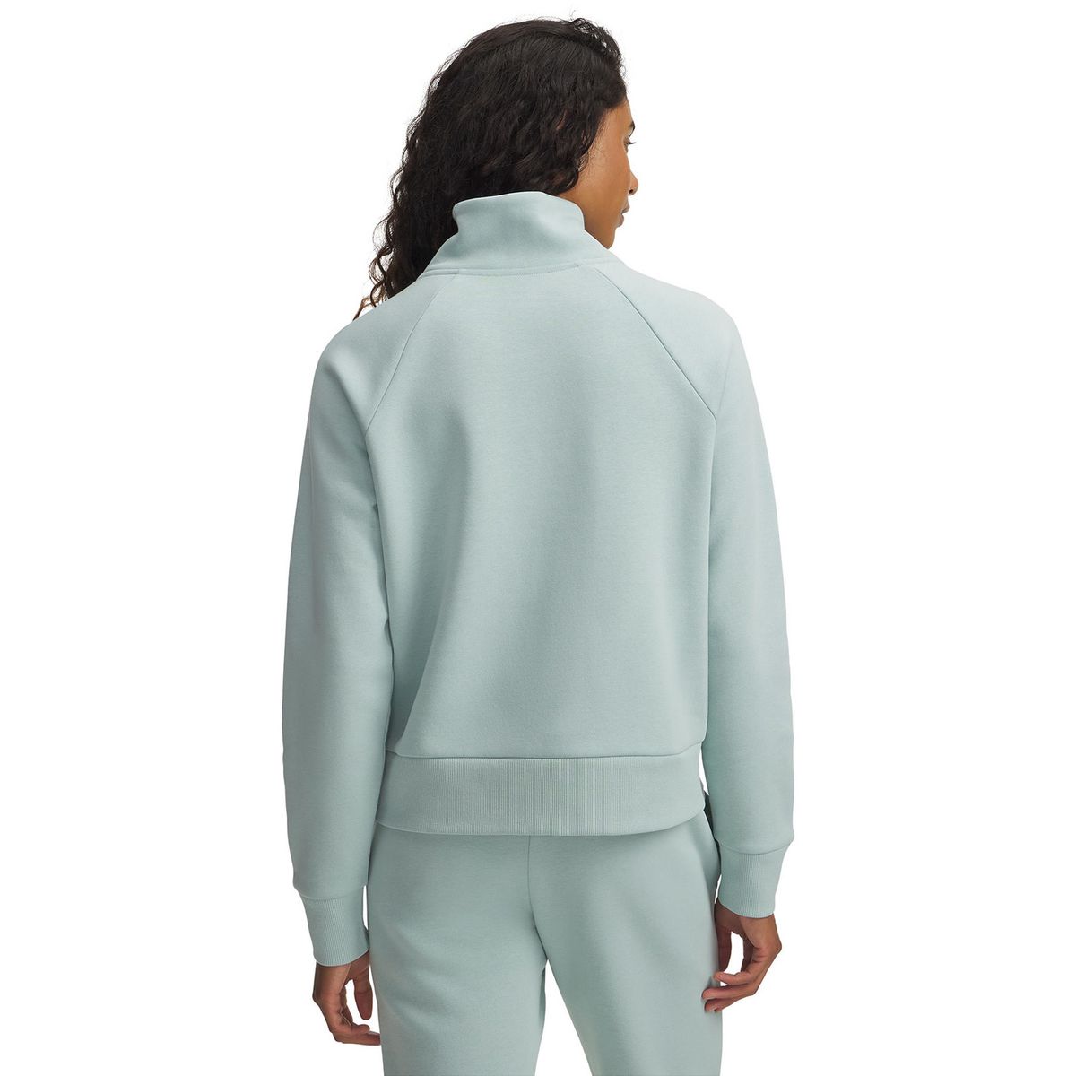 UNDER ARMOUR - Poleron Mujer Rival Fleece Medio Zip Azul UNDER ARMOUR
