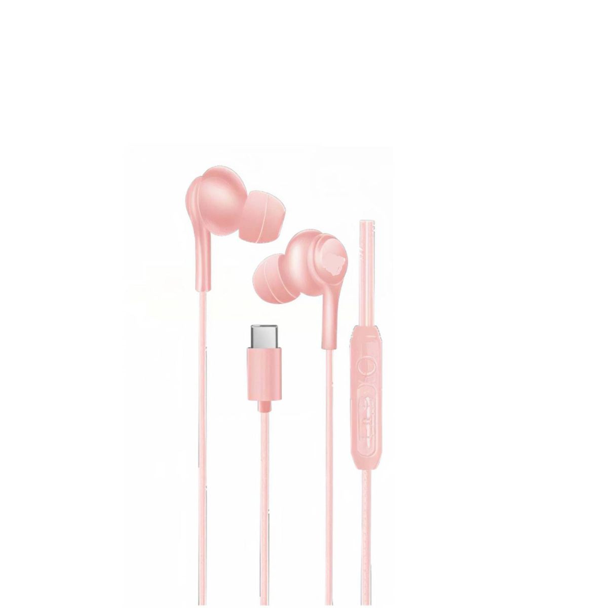 MOTOMO - Audifono Con Cable Usb-c Manos Libre Control Volumen Rosado