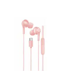 MOTOMO - Audifono Con Cable Usb-c Manos Libre Control Volumen Rosado