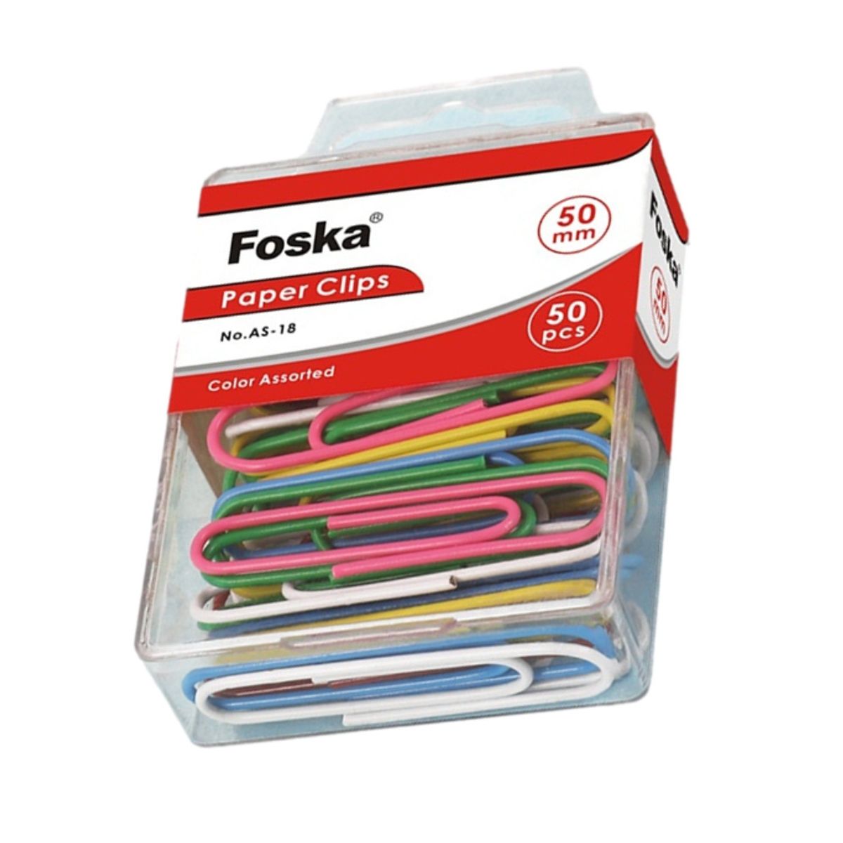 FOSKA - Clips de colores 33 mm 100 und AS-17 FOSKA