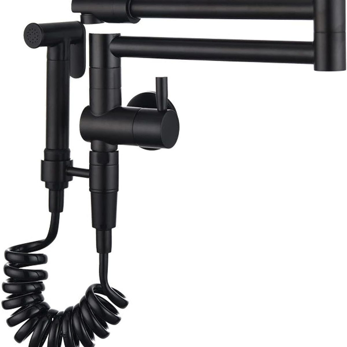 PUREPOWER - Grifo plegable con Pistola rociadora de cocina para pared