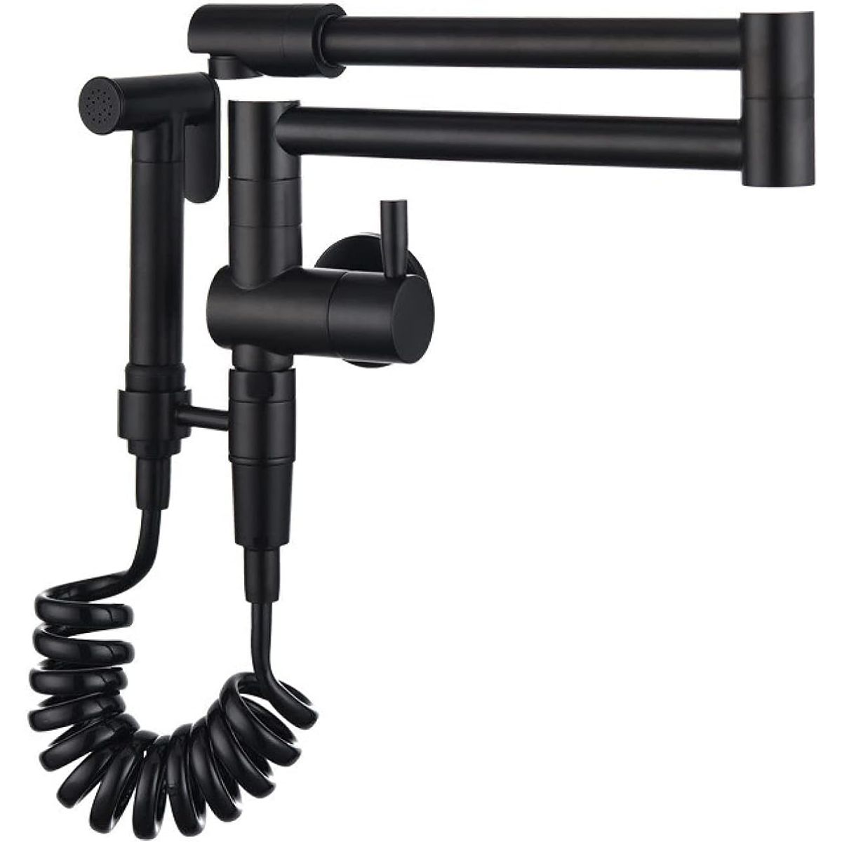 PUREPOWER - Grifo plegable con Pistola rociadora de cocina para pared